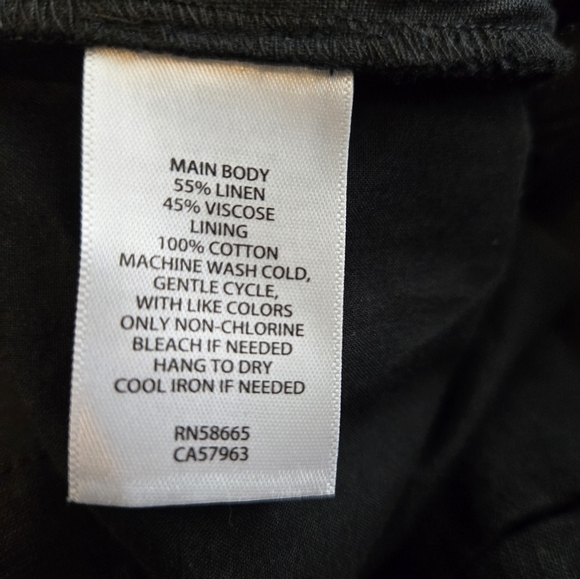 Tresure-Bond Womens Midi Skirt Sz XL Linen Blend Lined Pockets Front Button - Picture 10 of 11